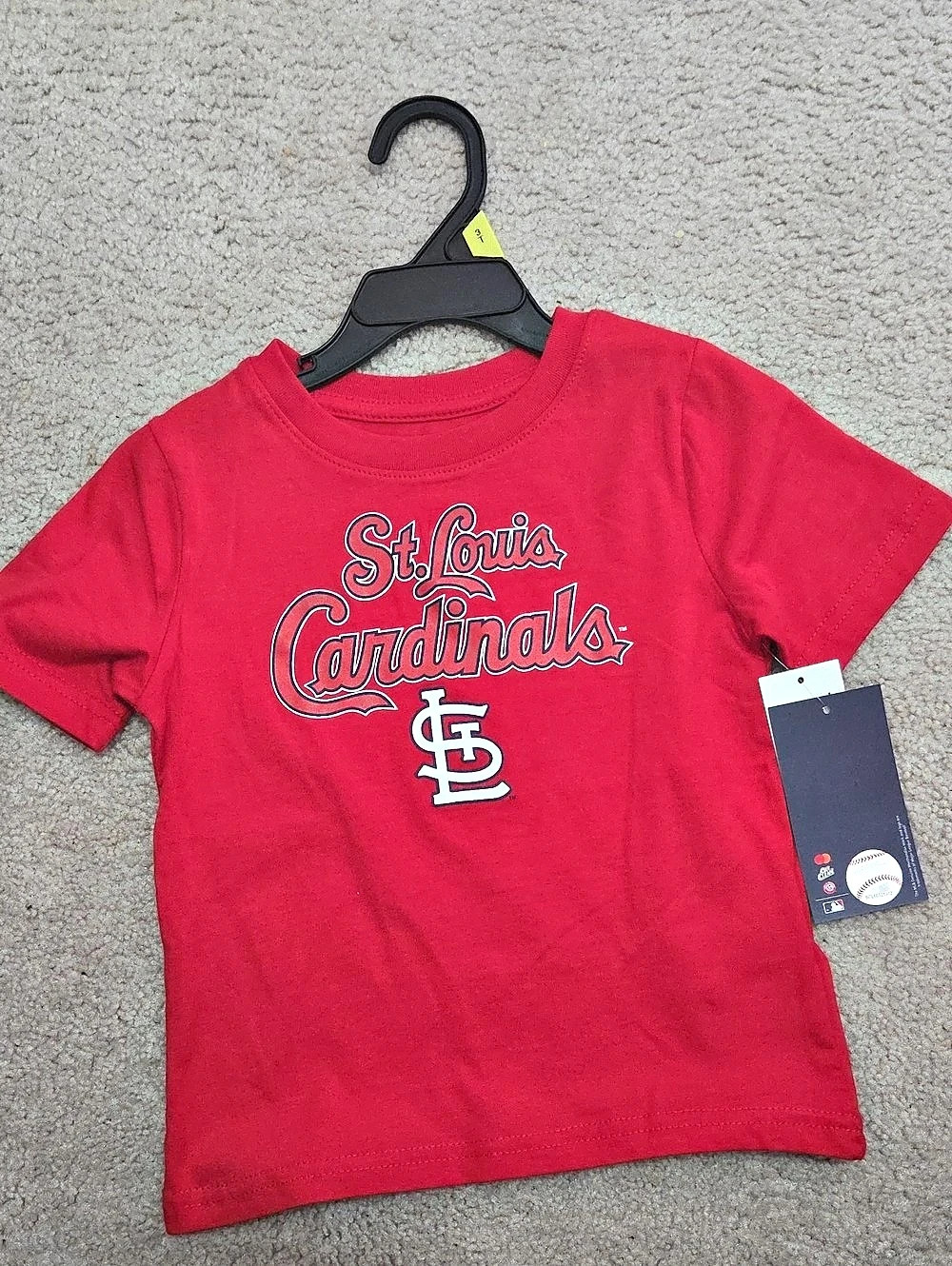 MLB St. Louis Cardinals Genuine Merchandise T-Shirt Red Boys Size 3T NWT